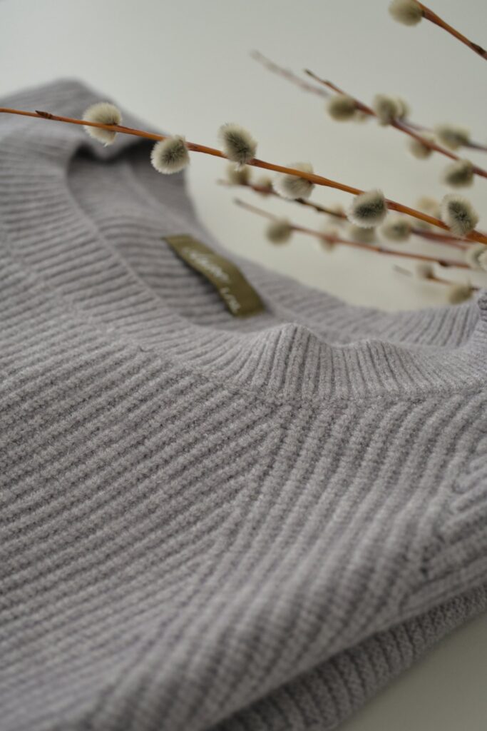 Ribbed Cashmere Blend Sweater